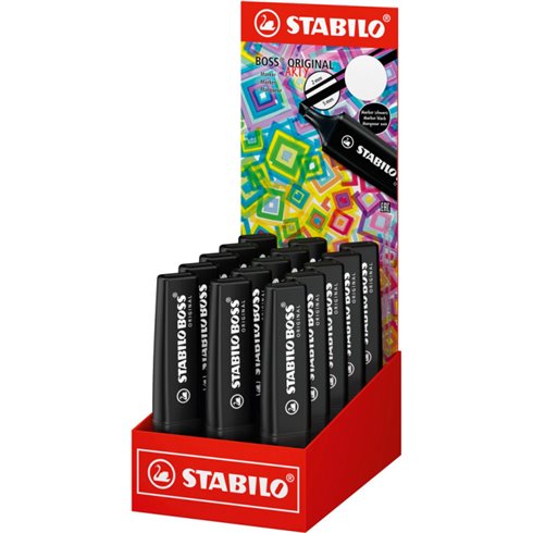 Marker Stabilo Boss Arty Nero Expo 15 pz.