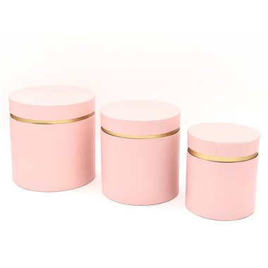 Scatole Regalo Star Everyday Set 3 pz. Tonde Macarons Rosa 22315