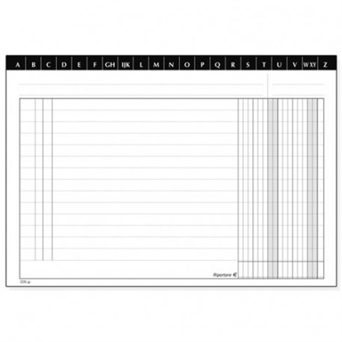 DU Schede 2 Colonne con rubrica A-Z 14