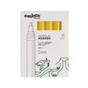 Carioca Plus Marker Acrilici 6 pz. 05 Yellow