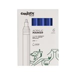 Carioca Plus Marker Acrilici 6 pz. 18 Blue