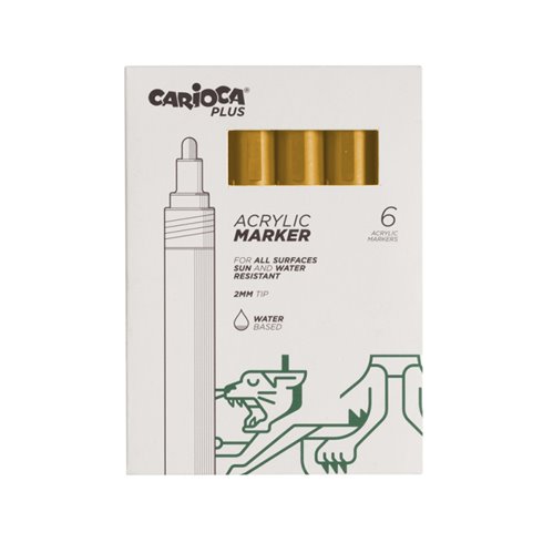 Carioca Plus Marker Acrilici 6 pz. 19 Gold