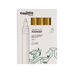 Carioca Plus Marker Acrilici 6 pz. 19 Gold