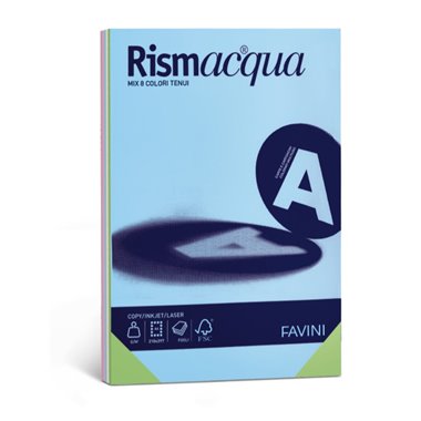 Carta Rismacqua gr. 90 A3 300 ff Assortito