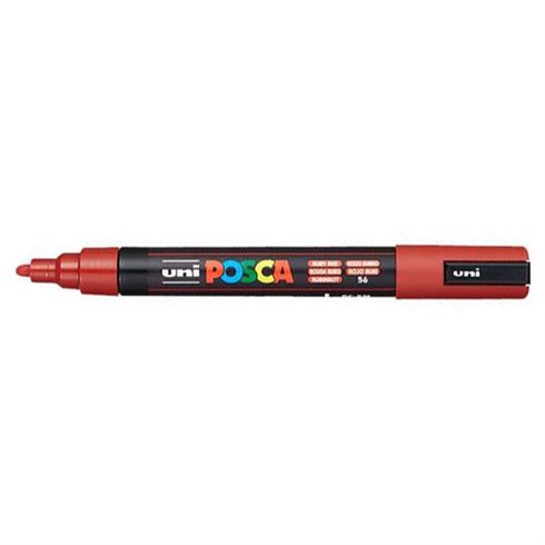 Marker Uni Posca Media PC5 M Rosso Rubino n.56 6 pz.