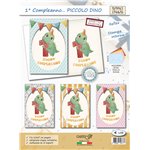 Biglietti CartoGi 24 1° Compleanno 1746/G Piccolo dino