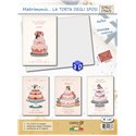 Biglietti CartoGi 24 Matrimonio 1756/G Torta degli sposi 3D