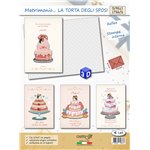 Biglietti CartoGi 24 Matrimonio 1756/G Torta degli sposi 3D