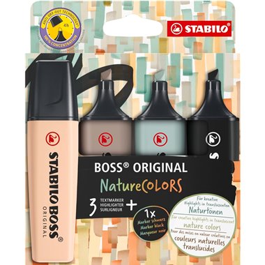 Evidenziatori Stabilo Boss Nature Colors  4 Colori 70/4-2-5