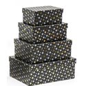 Scatole Regalo Star Set da 4 pz. Piccole Nero