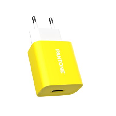 TF Pantone Caricatore a muro PT-AC1USBY 2A 1 x USB Giallo