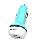 TF Pantone Caricatore auto PT-PDDC05L 38W USB+Type C Celeste