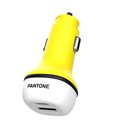 TF Pantone Caricatore auto PT-PDDC05Y 38W USB+Type C Yellow