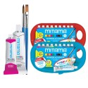 Colori a Tempera Mitama 10 ml a 9 + Pennelli