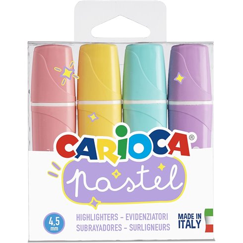 Carioca Evidenziatori Pastel 4 pz.