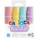 Carioca Evidenziatori Pastel 4 pz.