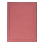 Cartelle 3 lembi Standard c/stampa Rosso 50 pz.