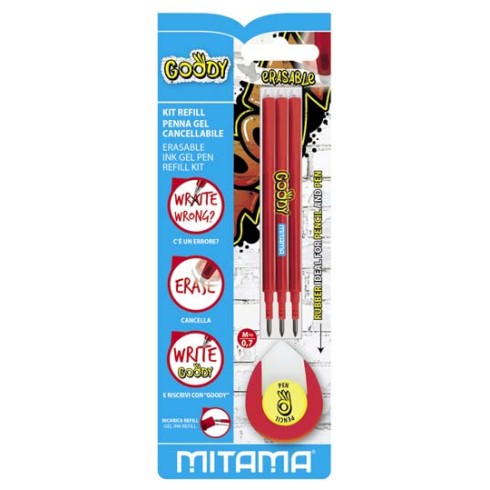 Refills Mitama Goody Rosso 3 pz. + 1 gomma 62810