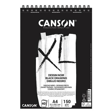 Blocchi Canson XL Dessin Noir A3 40 ff.