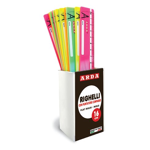 Arda Righelli 16 cm. Fluo da 24 pz.