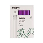 Carioca Plus Marker Acrilici 6 pz. 09 Purple