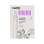 Carioca Plus Marker Acrilici 6 pz. 26 Lilac