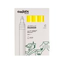 Carioca Plus Marker Acrilici 6 pz. 34 Yellow Fluo