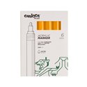 Carioca Plus Marker Acrilici 6 pz. 35 Orange Fluo