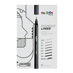 Carioca Plus Pigment Liner Box 8 pz.