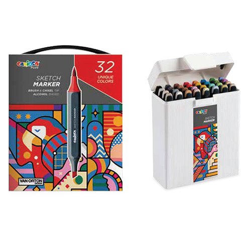 Carioca Plus Sketch Marker 32 pz. hard case