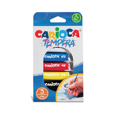 Colori a Tempera Carioca  12 ml. a 5 pz.