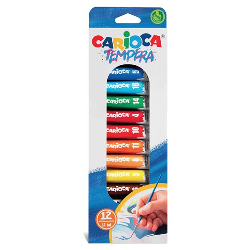 Colori a Tempera Carioca  12 ml. a 12 pz.