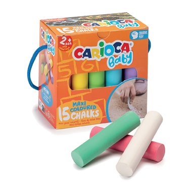 Gesso Maxi Carioca Baby Colorato da 15 pz.