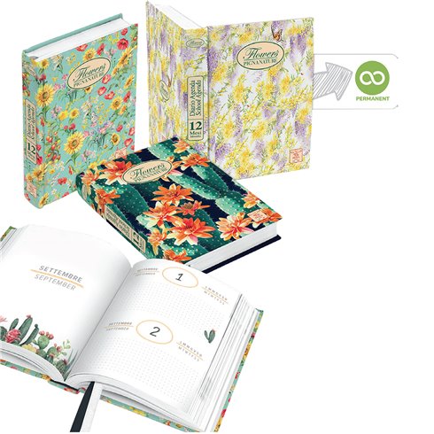 Diario Pigna Nature Flowers 12 Mesi