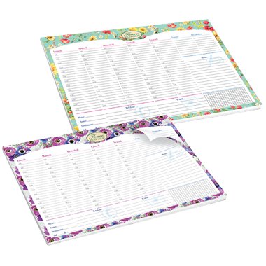 Desk Planner Pigna Nature Flowers Settimanale