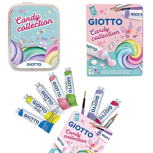 Colori a Tempera Giotto 21 ml confezione 9 pz. Candy Collection