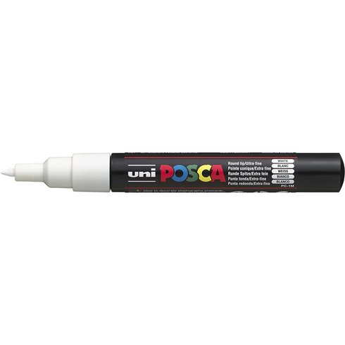 Marker Uni Posca Extra Fine PC1 M Bianco 6 pz.