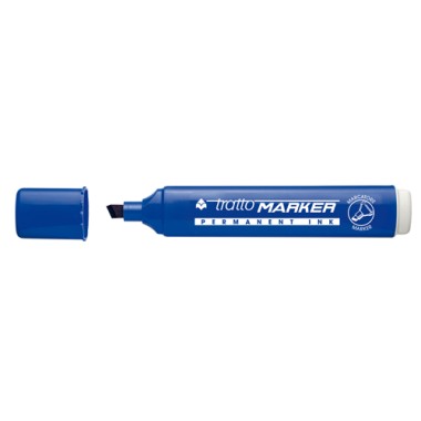 Marker Tratto Punta Scalpello Blu 20 pz.