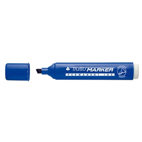 Marker Tratto Punta Scalpello Blu 20 pz.