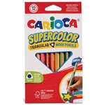 Pastelli Carioca Supercolor Maxi Triang. a 12 pz.