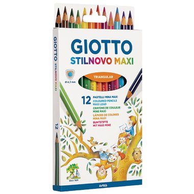 Pastelli Giotto Stilnovo Maxi a  12