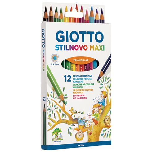 Pastelli Giotto Stilnovo Maxi a  12