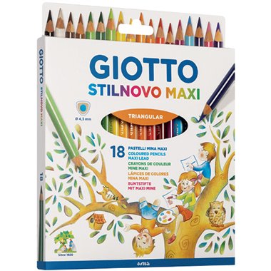 Pastelli Giotto Stilnovo Maxi a  18