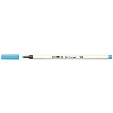 Pennarelli Stabilo Pen 68  Brush Azzurro ch. 10 pz 568/31