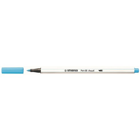 Pennarelli Stabilo Pen 68  Brush Azzurro ch. 10 pz 568/31