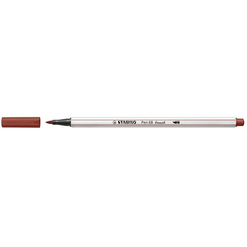 Pennarelli Stabilo Pen 68  Brush Terra Siena 10 pz 568/75