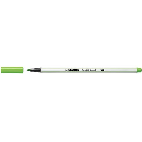 Pennarelli Stabilo Pen 68  Brush Verde Terra 10 pz 568/63