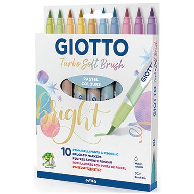 Pennarelli Giotto Turbo Soft Brush a 10 Past 10 pz