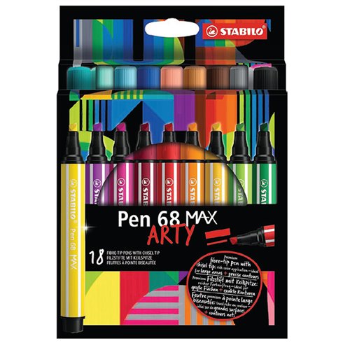 Pennarelli Stabilo Pen 68  Max a 18 Ast. Cart. 768/18-21