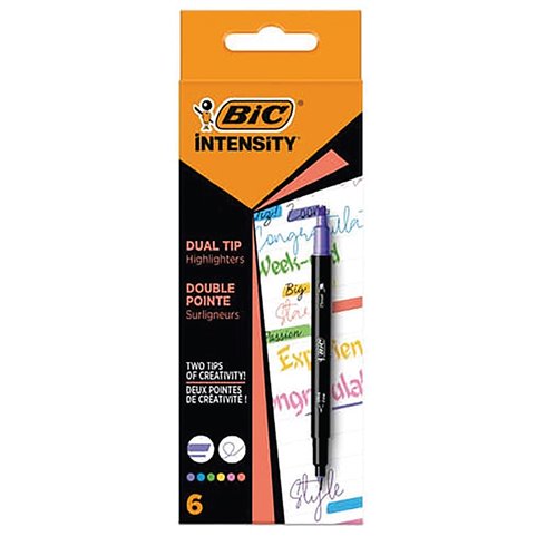 Pennarelli Bic Highlighter Dual Tip FP a 6 colori